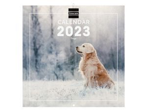 CALENDARIO PARED 2023 30X30 DOGS