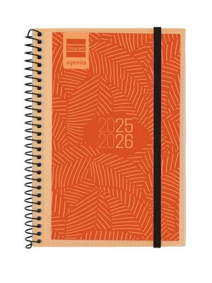AGENDA ESCOLAR 25-26 FINOCAM SEMANA VISTA HORIZONTAL ESPIRAL PERSONALIZABLE