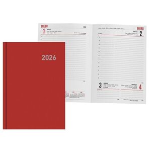 AGENDA ANUAL PARIS DÍA PÁGINA ROJO