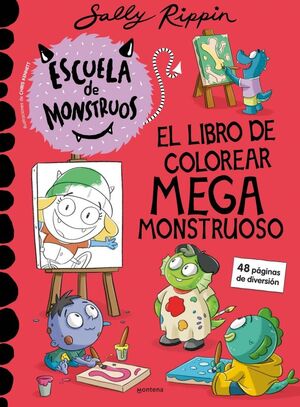 ESCUELA DE MONSTRUOS - EL LIBRO DE COLOREAR MEGA M