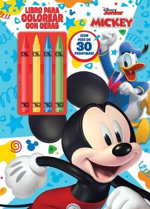 MICKEY - LIBRO PARA COLOREAR CON CERAS