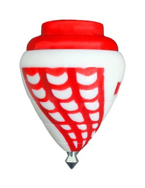 PEONZA SPIDER BICOLOR (COLOR BLANCO-ROJO)